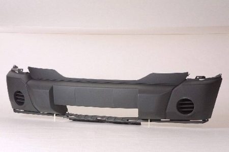Front bumper cover black; w/o fog lamps - DODGE NITRO 2007-2009