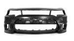 Front Bumper Cover W/Hood Scoop; W/O Wide Body Option; Primed - DODGE CHARGER 2015-2022