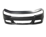 Front Bumper Cover W/O Hood Scoop; Primed CAPA - DODGE CHARGER 2015-2022