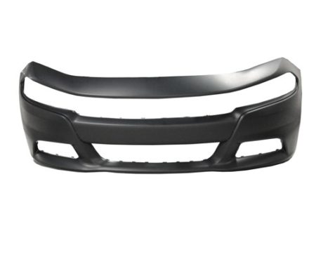 Front Bumper Cover W/O Hood Scoop; Primed CAPA - DODGE CHARGER 2015-2022