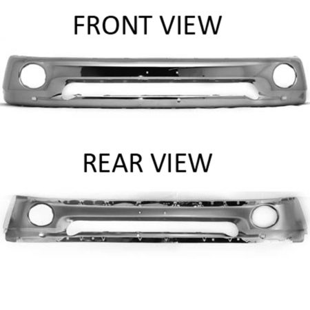FRONT FACE BAR; CHROME; W/O SPORT PKG; RAM1500 02-08/RAM25-3500 03-09/MEGA CAB 06-09