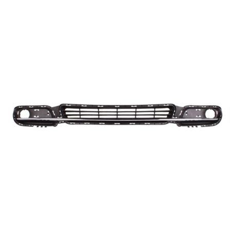 Front Bumper Grille Matte Black; Chrome Moulding - CHRYSLER TOWN & COUNTRY 2011-2016