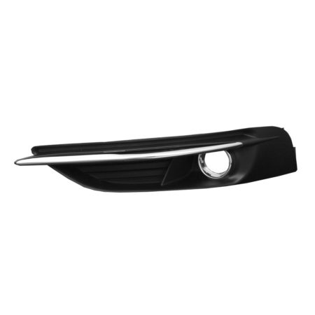 Left Front bumper insert Outer Grille; w/Fog Lamps; Chrome/Black - CHRYSLER 200 2011-2014