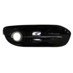 Left Front bumper insert Fog Lamp Bezel; w/Fog Lamps; Chrome - DODGE DART 2013-2016