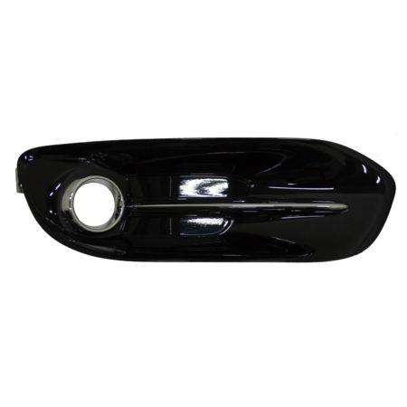 Left Front bumper insert Fog Lamp Bezel; w/Fog Lamps; Chrome - DODGE DART 2013-2016