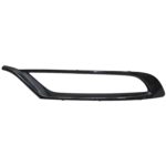 Left Front bumper insert w/o SRT-8; Fog Lamp Bezel Cover; Black - CHRYSLER 300 2015-2022