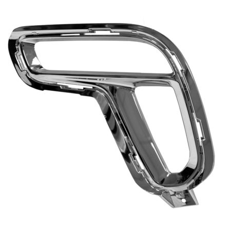 Left Front bumper insert Fog Lamp Bezel; w/Fog Lamps; Code [MAH]; Chrome - DODGE DURANGO 2021-2021