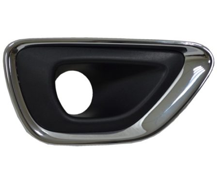 Right Front bumper insert LAREDO|LIMITED; Fog Lamp Bezel; w/Fog Lamps; Chrome - JEEP GRAND CHEROKEE 2014-2016