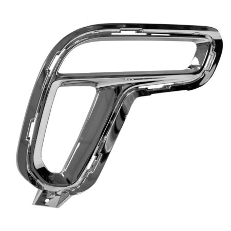 Right Front bumper insert Fog Lamp Bezel; w/Fog Lamps; Code [MAH]; Chrome - DODGE DURANGO 2021-2021