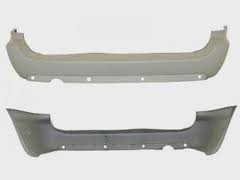 Rear bumper cover 119 WB; w/o Chrome Mldg; w/Stow & Go Seat; w/Rear Object Sensor; prime" - CHRYSLER TOWN & COUNTRY 2005-2007