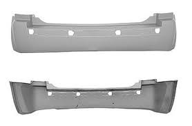 Rear bumper cover Grand Cherokee Limited; w/chrome strip; w/o hitch; prime - JEEP GRAND CHEROKEE 2005-2010