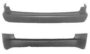 Rear bumper cover w/short wheelbase; smooth finish - PLYMOUTH VOYAGER 1996-2000