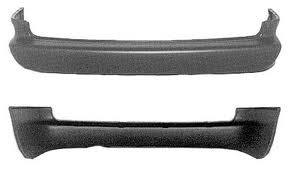 Rear bumper cover w/long wheelbase; smooth finish - CHRYSLER TOWN & COUNTRY 1996-1998