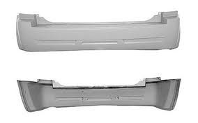 Rear bumper cover w/o Chrome Insert; w/o Trailer Hitch; w/o Parking Aid; prime - JEEP GRAND CHEROKEE 2006-2010