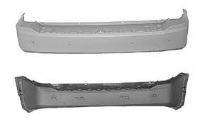 Rear bumper cover w/Parking Sensor; w/o Trailer Hitch; prime - JEEP LIBERTY 2008-2012