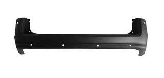 Rear bumper cover w/Parking Sensor; w/Chrome Insert; prime - CHRYSLER TOWN & COUNTRY 2008-2010