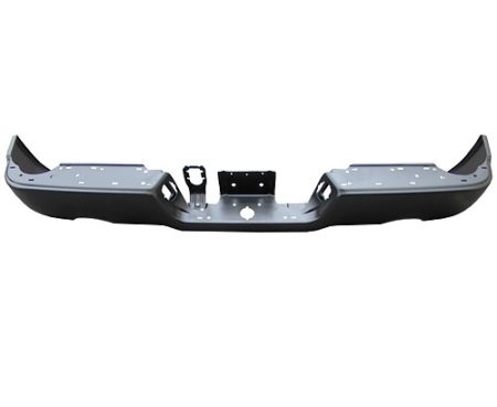 Rear bumper face bar w/Dual Exhaust; w/o Parking Sensor; prime - DODGE RAM 1500 2009-2010