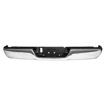 Rear bumper assembly w/o Dual Exh; w/o Park Sensor; w/Lic/Lamps; Chrome - DODGE RAM 2500 2010-2010