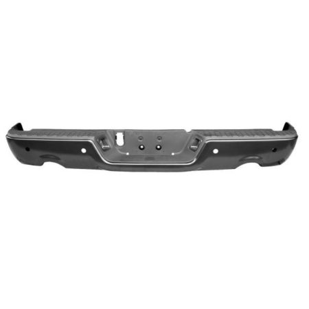 Rear bumper assembly w/Dual Exh; w/Parking Sensor; w/Lic/Lamps; PTM - DODGE RAM 1500 2009-2010
