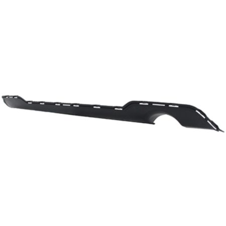 Rear bumper valance panel Single Exhaust; Matte Dark Gray - DODGE AVENGER 2011-2014