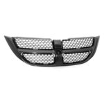 Grille assy 1-piece design; black - paint to match - DODGE CARAVAN 2001-2004