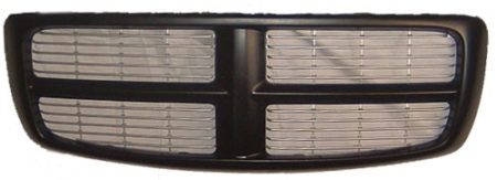 Grille assy Black Grille Frame/Chrome Billet Inserts - DODGE RAM 2500 2002-2005