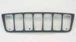 Grille assy Grand Cherokee Limited/Overland; w/bright inner frame; black-paint to match - JEEP GRAND CHEROKEE 2001-2003