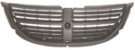 Grille Assy 1-Piece Design; Textured Plastic; Primedd Black - DODGE CARAVAN 2005-2007