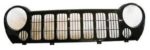 Grille assy black; codeX8; w/o fog lamps;w/ sport model - JEEP LIBERTY 2005-2007