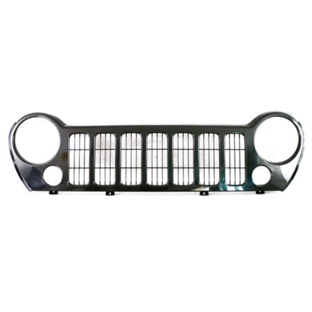 Grille assy black; code X8; w/fog lamps; w/sport model - JEEP LIBERTY 2005-2007