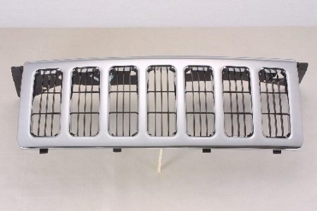 Grille assy w/Vertical Bar Insert; Code MFZ; Chrome - JEEP COMMANDER 2006-2010