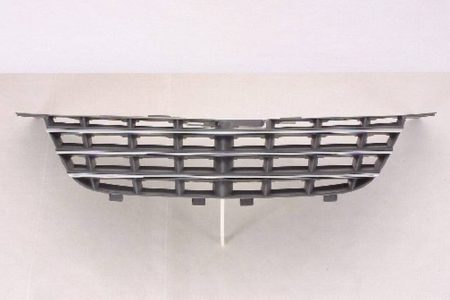 Grille assy Sedan/Convertible; Slv-Blk w/Chr Mldg - CHRYSLER SEBRING 2007-2010