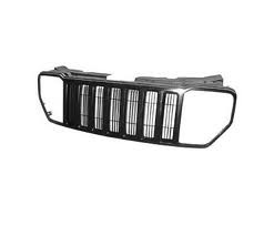 Grille assy Matte Black; w/Black Frame - JEEP LIBERTY 2008-2011