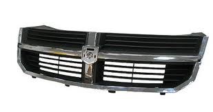 Grille assy Matte Black; w/Chrome Frame - DODGE AVENGER 2008-2010