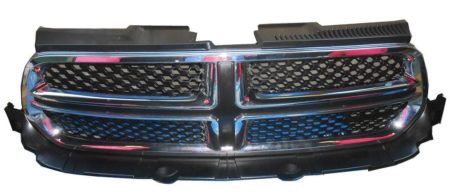 Grille assy Chrome; w/Accent Color - DODGE DURANGO 2011-2013