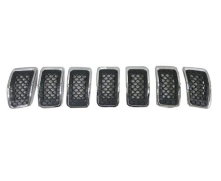 Grille assy LATITUDE|LATITUDE PLUS|LIMITED|OVERLAND|NORTH|SPORT; Chrome - JEEP CHEROKEE 2019-2022