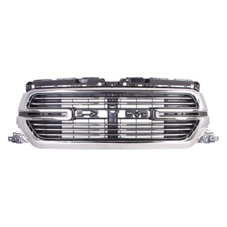 Grille assy LARAMIE; w/Surround View Camera; Code [MFQ]/[XAK]; Chrome - RAM 1500 2019-2022