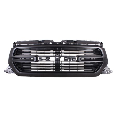 Grille assy LARAMIE; w/Surround View Camera; Code [MAK]/[XAK]; Black/Chrome Surround - RAM 1500 2019-2020