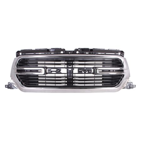 Grille assy w/o Surround View Camera; Black Chrome Surround; Code [MAJ] - RAM 1500 2019-2022
