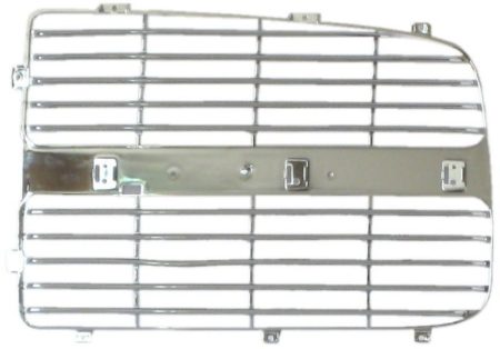 Grille filler grille panel; left side; may require additional parts; bright - DODGE RAM 2500 2003-2004