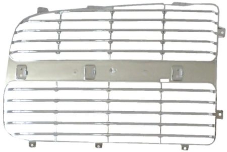 Grille filler grille panel; right side; may require additional parts; bright - DODGE RAM 2500 2003-2004