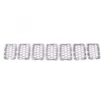 Grille filler OVERLAND; Inner Grille Mesh; Chrome - JEEP GRAND CHEROKEE 2017-2021