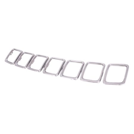 Grille molding Trim Rings; Chrome - JEEP COMPASS 2017-2021