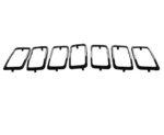 Grille molding LAREDO|LIMITED|OVERLAND|SUMMIT; Trim Ring Kit; Gloss Black - JEEP GRAND CHEROKEE 2017-2019