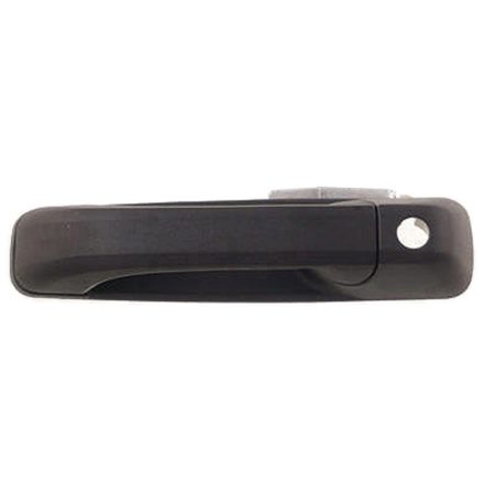 Left Front door handle outer w/Key Hole; Textured Black - DODGE RAM 2500 2010-2010