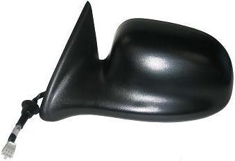 Left Mirror outside rear view power remote; non-folding; black - DODGE DAKOTA 1997-2000