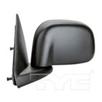 Left Mirror outside rear view R1500 MEGA CAB; Manual; w/o Towing Pkg; Black - DODGE RAM 1500 2005-2009