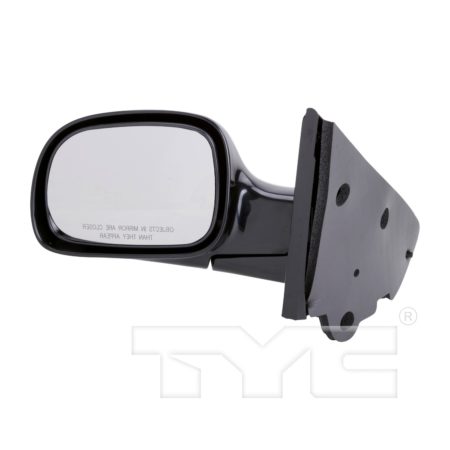 Left Mirror outside rear view manual; black - CHRYSLER VOYAGER 2001-2003