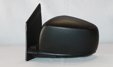 Left Mirror outside rear view Manual; Textured Black - CHRYSLER TOWN & COUNTRY 2008-2010
