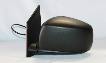Left Mirror outside rear view Power; Heated; Textured Black - CHRYSLER TOWN & COUNTRY 2008-2010